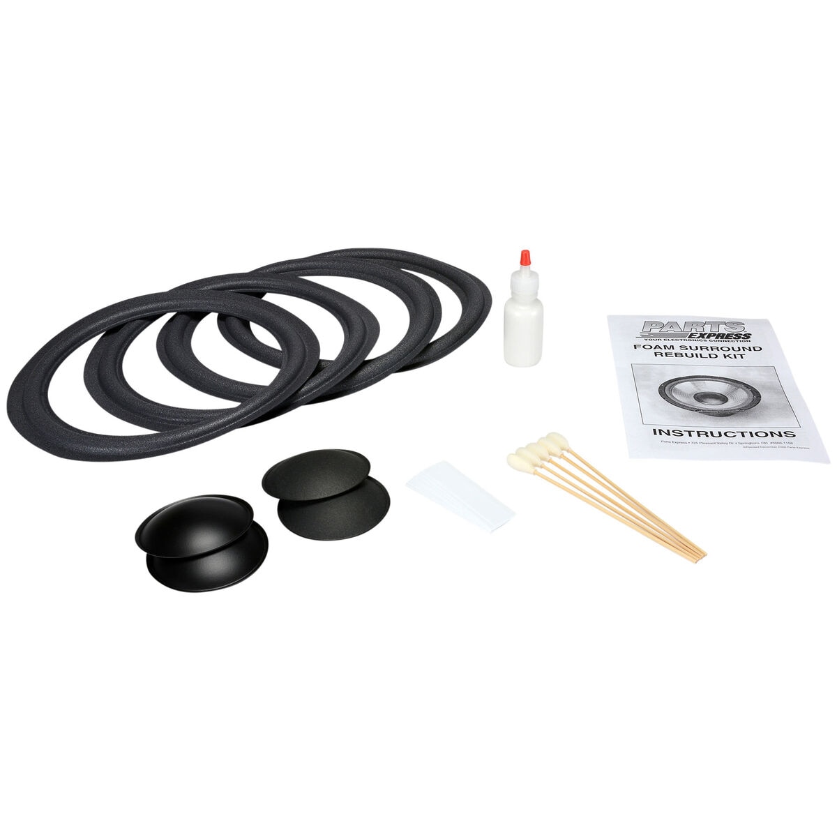 Parts Express Speaker Surround ReFoam Repair Kit For 12" Speaker